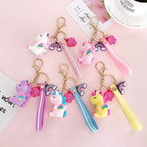 Unicorn Rubber Keychain